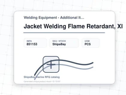 Jacket Welding Flame Retardant, Xl - Welding Equipment - Additional Items - IMPA 851153 - UOM PCS