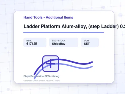 Ladder Platform Alum-alloy, (step Ladder) 0.3mtr - Hand Tools - Additional Items - IMPA 617125 - UOM SET