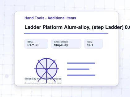 Ladder Platform Alum-alloy, (step Ladder) 0.6mtr - Hand Tools - Additional Items - IMPA 617135 - UOM SET