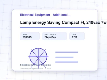 Lamp Energy Saving Compact Fl, 240vac 7w E14 T4-2u 40x125mm - Electrical Equipment - Additional Items - IMPA 791515 - UOM PCS