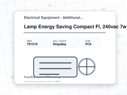 Lamp Energy Saving Compact Fl, 240vac 7w E27 T4-2u 40x125mm - Electrical Equipment - Additional Items - IMPA 791519 - UOM PCS