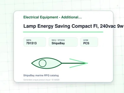 Lamp Energy Saving Compact Fl, 240vac 9w B22 T4-2u 40x135mm - Electrical Equipment - Additional Items - IMPA 791513 - UOM PCS