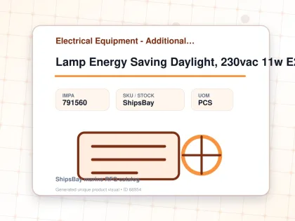 Lamp Energy Saving Daylight, 230vac 11w E27 T4-2u 40x140mm - Electrical Equipment - Additional Items - IMPA 791560 - UOM PCS