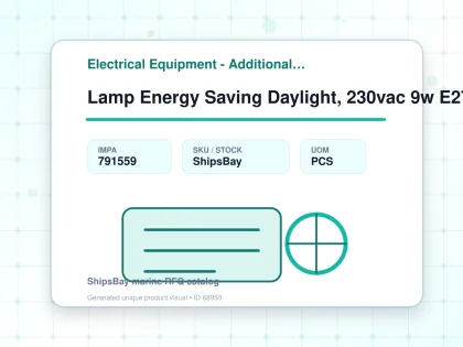 Lamp Energy Saving Daylight, 230vac 9w E27 T4-2u 40x135mm - Electrical Equipment - Additional Items - IMPA 791559 - UOM PCS