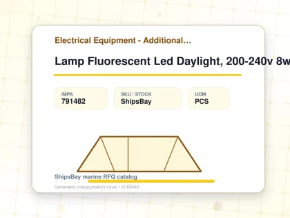 Lamp Fluorescent Led Daylight, 200-240v 8w 28x588.7mm - Electrical Equipment - Additional Items - IMPA 791482 - UOM PCS