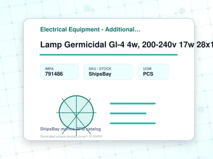 Lamp Germicidal Gl-4 4w, 200-240v 17w 28x1198mm - Electrical Equipment - Additional Items - IMPA 791486 - UOM PCS