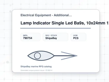 Lamp Indicator Single Led Ba9s, 10x24mm 12volt Green - Electrical Equipment - Additional Items - IMPA 790754 - UOM PCS