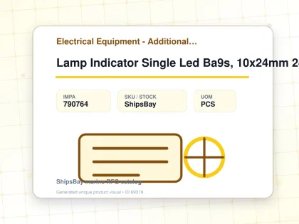 Lamp Indicator Single Led Ba9s, 10x24mm 24-28volt Green - Electrical Equipment - Additional Items - IMPA 790764 - UOM PCS