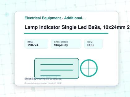 Lamp Indicator Single Led Ba9s, 10x24mm 24-28volt White - Electrical Equipment - Additional Items - IMPA 790774 - UOM PCS