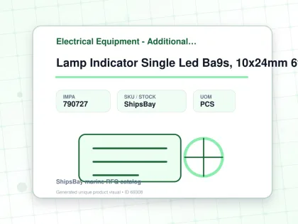 Lamp Indicator Single Led Ba9s, 10x24mm 6volt Blue - Electrical Equipment - Additional Items - IMPA 790727 - UOM PCS