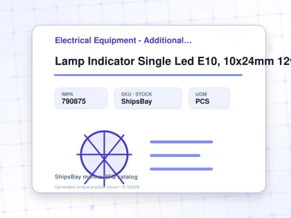 Lamp Indicator Single Led E10, 10x24mm 12volt Green - Electrical Equipment - Additional Items - IMPA 790875 - UOM PCS