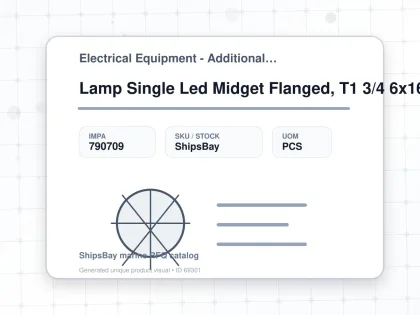 Lamp Single Led Midget Flanged, T1 3/4 6x16mm 24-28v White - Electrical Equipment - Additional Items - IMPA 790709 - UOM PCS