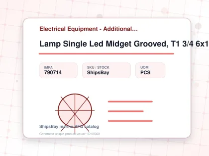 Lamp Single Led Midget Grooved, T1 3/4 6x16mm 24-28v Blue - Electrical Equipment - Additional Items - IMPA 790714 - UOM PCS