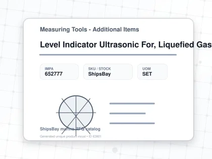Level Indicator Ultrasonic For, Liquefied Gas Portamarine - Measuring Tools - Additional Items - IMPA 652777 - UOM SET
