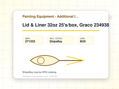 Lid & Liner 32oz 25's/box, Graco 234938 - Painting Equipment - Additional Items - IMPA 271333 - UOM BOX