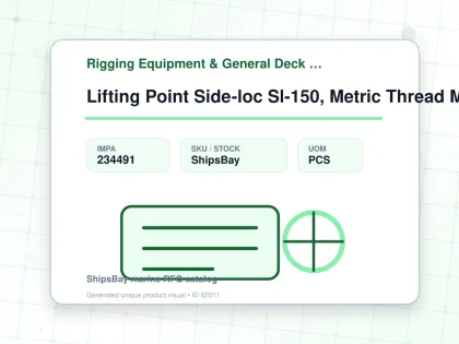Lifting Point Side-loc Sl-150, Metric Thread M10x1.5x25 0.5t - Rigging Equipment & General Deck Items - Additional Items - IMPA 234491 - UOM PCS