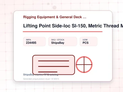 Lifting Point Side-loc Sl-150, Metric Thread M24x3x60 3.2ton - Rigging Equipment & General Deck Items - Additional Items - IMPA 234495 - UOM PCS
