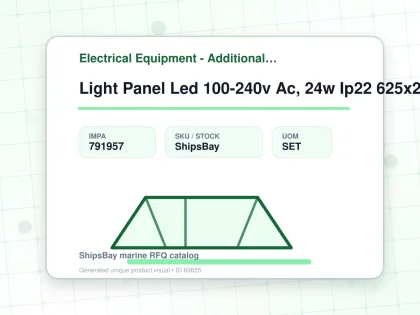 Light Panel Led 100-240v Ac, 24w Ip22 625x257mm Emc/iec - Electrical Equipment - Additional Items - IMPA 791957 - UOM SET
