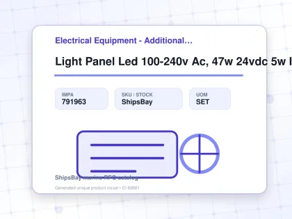 Light Panel Led 100-240v Ac, 47w 24vdc 5w Ip22 625x625mm - Electrical Equipment - Additional Items - IMPA 791963 - UOM SET