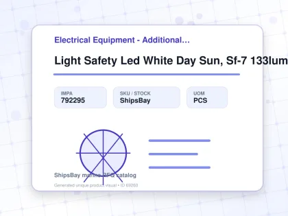 Light Safety Led White Day Sun, Sf-7 133lumen Ip67 - Electrical Equipment - Additional Items - IMPA 792295 - UOM PCS