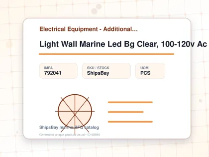 Light Wall Marine Led Bg Clear, 100-120v Ac 12w Emc/iec - Electrical Equipment - Additional Items - IMPA 792041 - UOM PCS