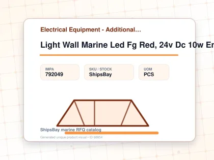 Light Wall Marine Led Fg Red, 24v Dc 10w Emc/iec - Electrical Equipment - Additional Items - IMPA 792049 - UOM PCS