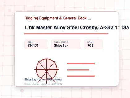 Link Master Alloy Steel Crosby, A-342 1" Dia - Rigging Equipment & General Deck Items - Additional Items - IMPA 234404 - UOM PCS