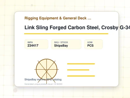 Link Sling Forged Carbon Steel, Crosby G-341 Galv 32mm - Rigging Equipment & General Deck Items - Additional Items - IMPA 234417 - UOM PCS