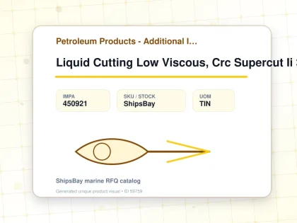 Liquid Cutting Low Viscous, Crc Supercut Ii 300ml - Petroleum Products - Additional Items - IMPA 450921 - UOM TIN