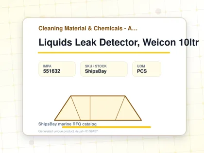 Liquids Leak Detector, Weicon 10ltr - Cleaning Material & Chemicals - Additional Items - IMPA 551632 - UOM PCS