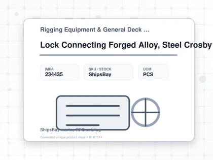Lock Connecting Forged Alloy, Steel Crosby A-336 19mm - Rigging Equipment & General Deck Items - Additional Items - IMPA 234435 - UOM PCS