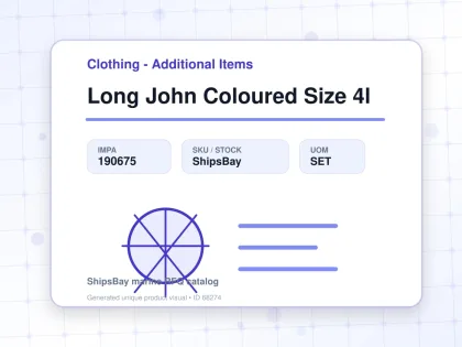 Long John Coloured Size 4l - Clothing - Additional Items - IMPA 190675 - UOM SET