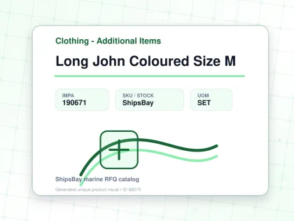 Long John Coloured Size M - Clothing - Additional Items - IMPA 190671 - UOM SET