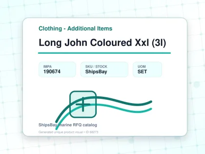 Long John Coloured Xxl (3l) - Clothing - Additional Items - IMPA 190674 - UOM SET