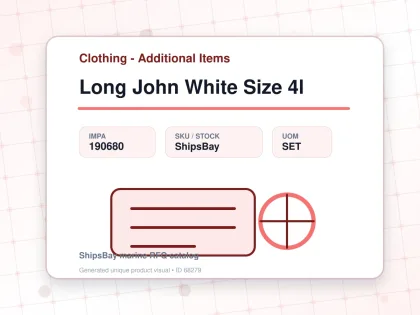 Long John White Size 4l - Clothing - Additional Items - IMPA 190680 - UOM SET
