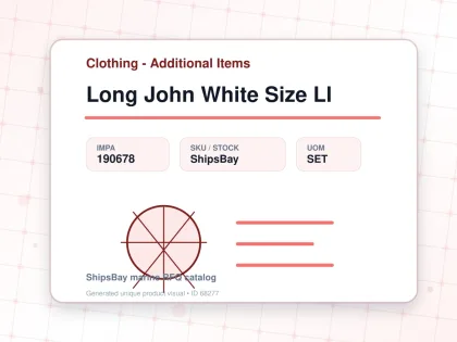 Long John White Size Ll - Clothing - Additional Items - IMPA 190678 - UOM SET