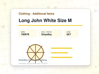 Long John White Size M - Clothing - Additional Items - IMPA 190676 - UOM SET