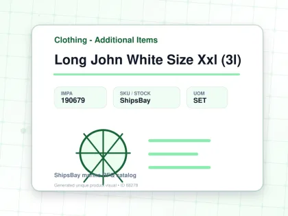 Long John White Size Xxl (3l) - Clothing - Additional Items - IMPA 190679 - UOM SET