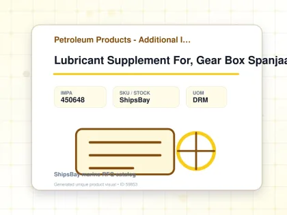 Lubricant Supplement For, Gear Box Spanjaard 20ltr - Petroleum Products - Additional Items - IMPA 450648 - UOM DRM