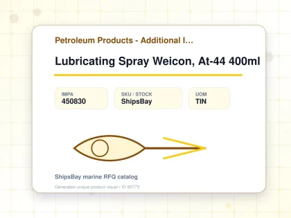 Lubricating Spray Weicon, At-44 400ml - Petroleum Products - Additional Items - IMPA 450830 - UOM TIN