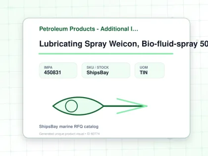 Lubricating Spray Weicon, Bio-fluid-spray 500ml - Petroleum Products - Additional Items - IMPA 450831 - UOM TIN