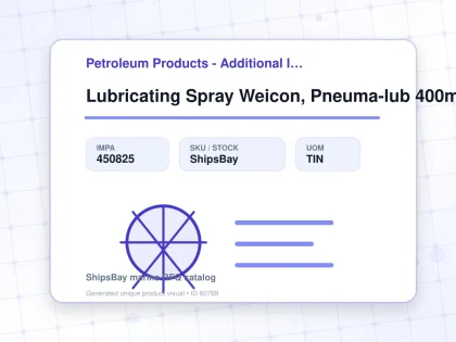 Lubricating Spray Weicon, Pneuma-lub 400ml - Petroleum Products - Additional Items - IMPA 450825 - UOM TIN