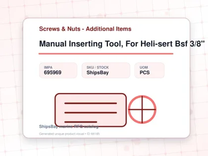 Manual Inserting Tool, For Heli-sert Bsf 3/8" - Screws & Nuts - Additional Items - IMPA 695969 - UOM PCS