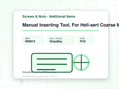 Manual Inserting Tool, For Heli-sert Coarse M4x0.7 - Screws & Nuts - Additional Items - IMPA 695915 - UOM PCS