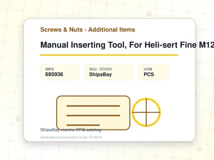 Manual Inserting Tool, For Heli-sert Fine M12x1.5 - Screws & Nuts - Additional Items - IMPA 695936 - UOM PCS