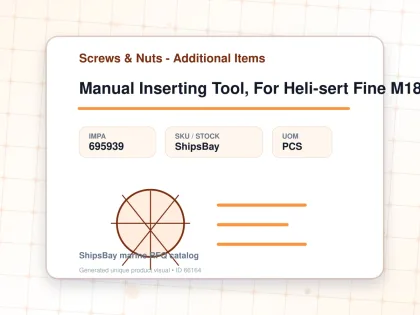 Manual Inserting Tool, For Heli-sert Fine M18x1.5 - Screws & Nuts - Additional Items - IMPA 695939 - UOM PCS