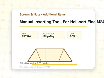 Manual Inserting Tool, For Heli-sert Fine M24x2.0 - Screws & Nuts - Additional Items - IMPA 695944 - UOM PCS