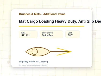 Mat Cargo Loading Heavy Duty, Anti Slip Deckmate 4500x3000mm - Brushes & Mats - Additional Items - IMPA 511111 - UOM SHT