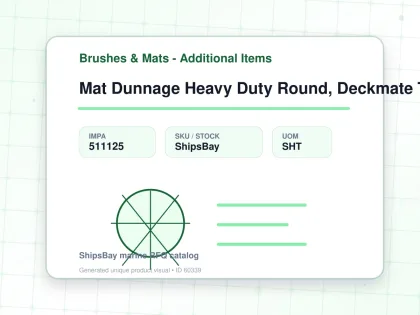 Mat Dunnage Heavy Duty Round, Deckmate T:20mm 400x400mm - Brushes & Mats - Additional Items - IMPA 511125 - UOM SHT