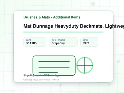 Mat Dunnage Heavyduty Deckmate, Lightweght T:15mm 300x300mm - Brushes & Mats - Additional Items - IMPA 511105 - UOM SHT